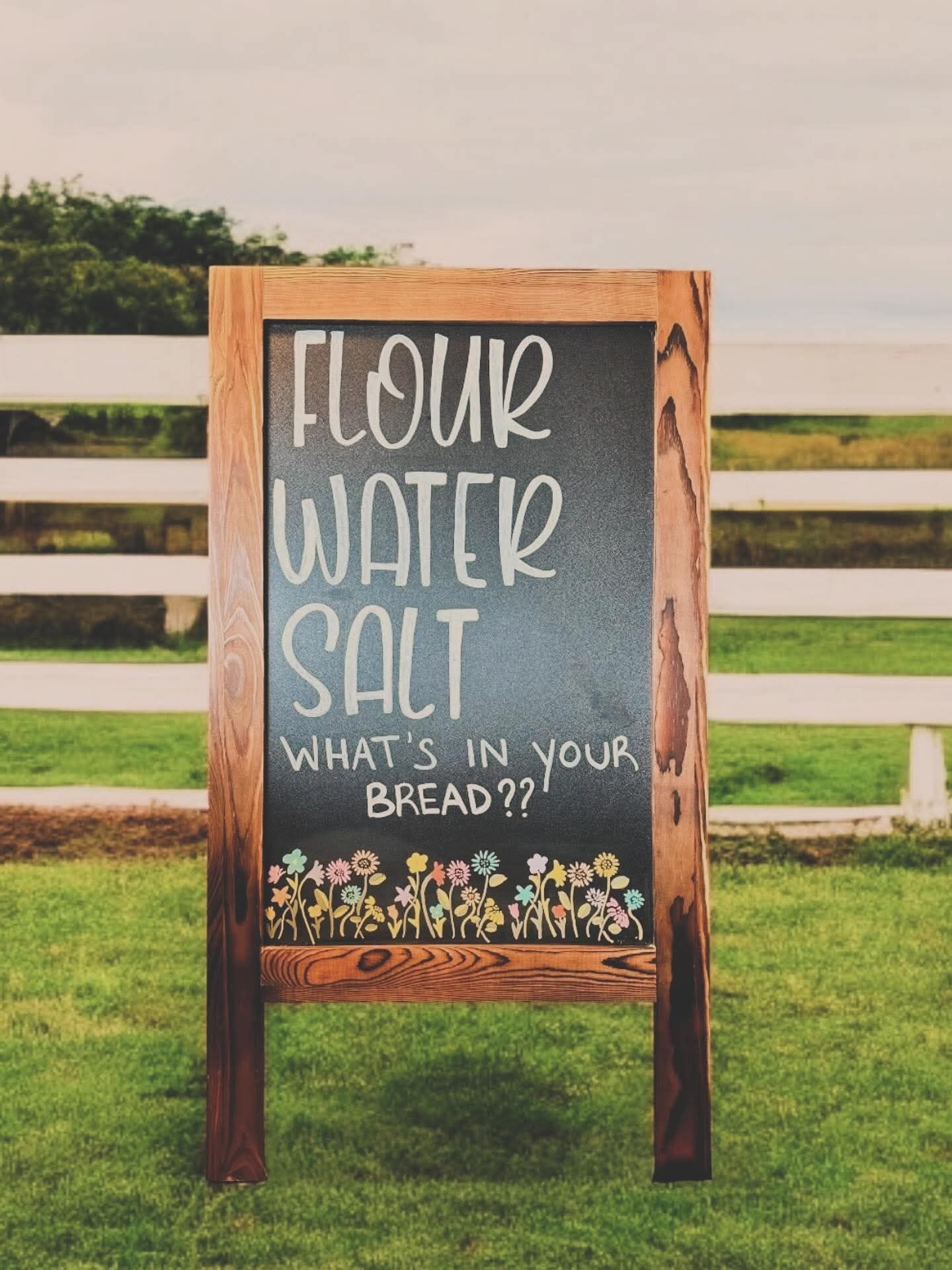 Flour Water Salt sign